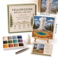 thumbnail image 2 of Mosaic Art Kit for Adults with Wooden Frame,Relaxing Craft Supplies & Materials for Relaxation,Great Smoky Mountains & Sunset Scenery,1 Set, 2 of 2