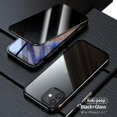 thumbnail image 4 of AMERTEER Anti-Peeping Full Body Case Clear Tempered Glass Metal Bumper Protection Privacy Cover For  12/ 12 Max/ 12 Pro/ 12 Pro Max, 4 of 4
