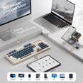 thumbnail image 3 of Teclado Gaming AULA S99 Inalámbrico Tri-Mode Bluetooth Verde, 3 of 7