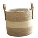 thumbnail image 4 of Cesta tejida para macetas, cesta de almacenamiento, adorno decorativo para el hogar con acabado impermeable Estilo E, 4 of 9