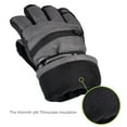 thumbnail image 5 of Solaris Ski Gloves, Winter Warm 3M Insulation Waterproof, Skiing, Snowboarding, Gifts, Men, Black, 5 of 7