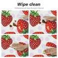 thumbnail image 4 of Acheng Strawberry Party Tablecloth Strawberry Theme Birthday Party Decorations Table Cover for Summer Fruit Birthday Party Decor Supplies 36x36in, 4 of 7