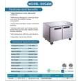thumbnail image 5 of Dukers DUC60F 60 cu ft 2-Door Stainless Steel Commercial Freezer, 5 of 6