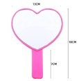 thumbnail image 2 of Heart-Shaped Travel Handheld Mirror, Cosmetic Hand Mirror with Handle, 2 of 5