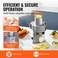 thumbnail image 5 of KFFKFF Electric Food Processor, 4-in-1 Versatile Kitchen Slicer, 200W for Efficient Chopping, Shredding, Dicing & Slitting, Includes Safety Gloves, Ideal for Both Restaurant & Household, 5 of 9