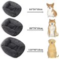 thumbnail image 2 of 2026 Plush Donut Dog Bed, Square Dog Bed Calming Pet Dog Bed, Anti Anxiety Cat Dog Bed Cuddler, 2 of 5
