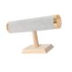 thumbnail image 5 of Organizador de pulseras, soporte para barra, vitrina, soporte multifuncional para pulseras de arpillera. franela gris, 5 of 9
