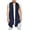 Blue Violet, variant on Men's Ruffle Shawl Collar Sleeveless Long Cardigan Vest