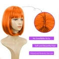 thumbnail image 4 of Ladies Wig Human Hair Short 30CM Carnival Party Decoration Synthetic Hairpiece For Women, 4 of 7