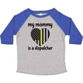 thumbnail image 3 of Inktastic Dispatcher Mom Emergency Gold Line Flag Boys or Girls Toddler T-Shirt, 3 of 5
