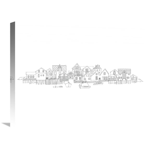Global Gallery Avery Tillmon 'Nordic Village I v2' Canvas Wall Art
