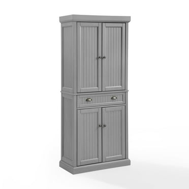 Pemberly Row 29 W Traditional Style, Homefort Kitchen Pantry Cabinet Storage With 6 Adjustable Shelves