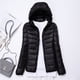 thumbnail image 4 of Chaqueta de plumón para mujer con capucha Abrigos de plumón para mujer Chaqueta de plumón ultraligera y plegable para mujer Abrigo relleno de plumón Parka acolchada, 4 of 4