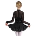 thumbnail image 2 of iixpin Girl's Lyrical Dance Dress Ballet Dancewear Figure Ice Skating Leotard Dresses Ballerina Outfits Black 6, 2 of 7