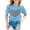 00-Sky Blue557, variant on Yiyuu Toddler Girls T-Shirt Leopard Heart Print Short Sleeve T Shirt Summer Tee, Sizes 3-13