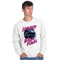 thumbnail image 4 of Football Jock Helmet Never Back Down Men's Big & Tall Crewneck Sweatshirt Brisco Brands 4X, 4 of 5