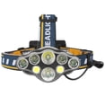 thumbnail image 2 of Linterna frontal, 8 LED, 18000 lúmenes, USB recargable, linterna frontal LED, linterna frontal, resistente al agua, potente para acampar, escalar, cazar, pescar, correr Sin marca ninguno, 2 of 2