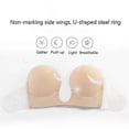 thumbnail image 4 of Strapless Silicone Deep U Bra Self-adhesive Gel Sticky Invisible Bra Bra Backless Dress Nude Bra, 4 of 5