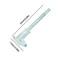 thumbnail image 3 of Regla de la ceja VERNIER CALIPER CALIPER PERMANENTE PERMANENTE MEDIDA MEDIDA STENTILLA GUÍA DE PLANTACIÓN DE DOBLE ESCALA ACCESORIOS DE MEDICIÓN tholdsy CE001452-00, 3 of 7