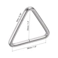 thumbnail image 2 of Unique Bargains 38mm Inner Width Metal Triangle Ring Buckle 10 Pack, 2 of 4