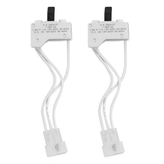 2X Dryer Door Switch for 3406109 3406107 , , , , , Estate