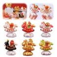 thumbnail image 2 of Resin Year of the Horse Miniature Ornament with Auspicious Design and Vibrant Colors for Home Decor, 2 of 9
