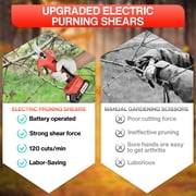 Bcamelys Electric Pruning Shears,1.2 Cutting Diameter with 2 Rechargeable 21V/2 Ah Lithium Battery
