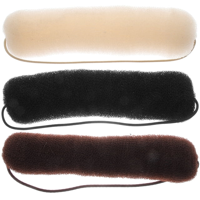 BRIGHTFUFU 3pcs Cabello Bod Bokers Peinado Donut Cura de cabello Bod Shaper Mujeres Accesorios para el cabello