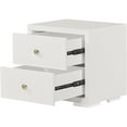 thumbnail image 5 of Camden Isle Wooden 2 Drawer Nightstand in White, 5 of 5