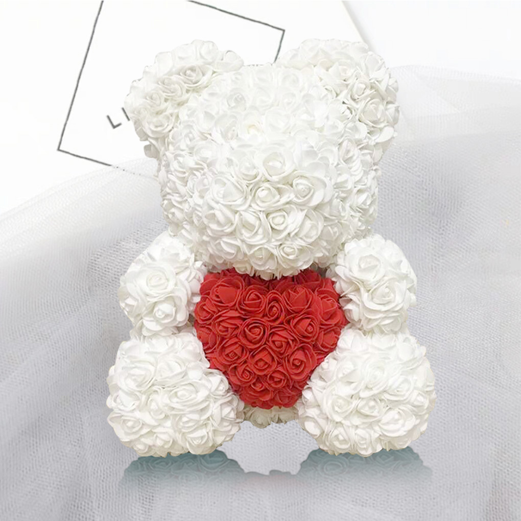 white flower bear
