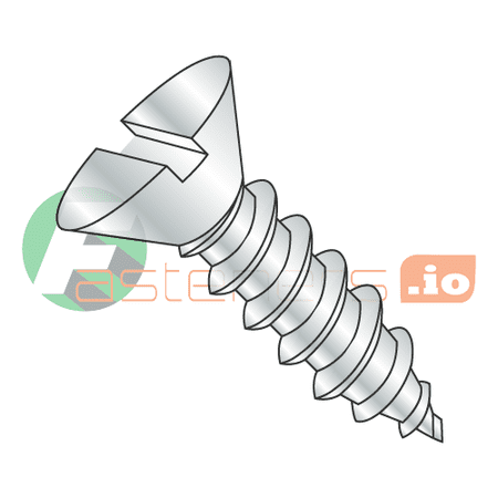 

#6 x 3/8 Type AB Self-Tapping Screws / Slotted / Flat Head / Steel / Zinc (Quantity: 10 000 pcs)