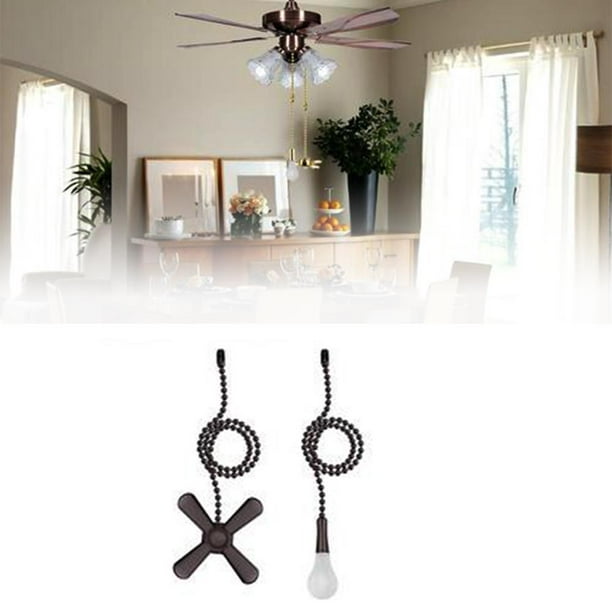 Ceiling Fan Pull Chain Retro Pulls Set 2 Pcs Diameter Beaded Ball For Quick Resolution Of Durable Metal Lamp Com Ceiling Fan Pull Chain Retro Pulls, How To Change The Pull String On A Ceiling Fan