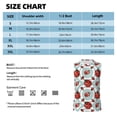 thumbnail image 5 of Lsque Insects Print Men's Cotton Blend Sleeveless Muscle Shirts (S-3XL)- Moisture Wicking, Odor Protection, UPF 30+,Large, 5 of 8