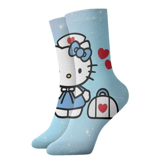 Hello Kitty Socks Casual Thick Warm Socks Soft Elastic Tube Socks All Season