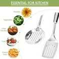 thumbnail image 4 of Juego de utensilios de cocina de acero inoxidable de 2 piezas | Juego de utensilios de cocina duraderos aptos para lavavajillas | Idea de regalo de utensilios de cocina, 4 of 5