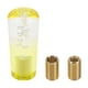 thumbnail image 1 of Pomo de Cambio Redondo de Cristal Único Bargains, 10cm Universal para Pomo de Palanca de Cambios de Vehículo Automático y Manual con 2 Adaptadores Acrílico Claro Amarillo, 1 Juego, 1 of 1