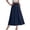 Navy, variant on Tqcoqu Maxi Skirts for Women Smocked Elastic High Waisted Casual Versatile Flowy A-Line Long Skirts with Pockets,Dark Blue,Women's S-XXL