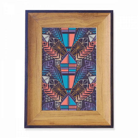 Geometric Patterned Photframe Colorful Building Symmetric Pattern Photo Frame Exhibition Display Art ...