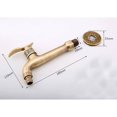 thumbnail image 4 of Antique brass faucet with lever handle, antique brass look（G1/2）.., 4 of 5