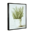 thumbnail image 4 of Stupell Industries Traditional Green Plant Leaves Emerging Herbal Botanicals Painting Luster Gray Floating Framed Canvas Print Wall Art, Design by Dogwood Portfolio, 4 of 5
