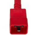 thumbnail image 2 of World Cord Sets 10 Foot Red High Temp 20 Amp IEC320 C20/C21 Power Cords, 2 of 4