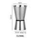 thumbnail image 2 of 2 tazas medidoras de acero inoxidable de doble cabezal, dispositivo de medición para cócteles y vinos, taza medidora en capas para restaurantes y bares, 2 of 6