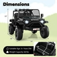 thumbnail image 3 of Gymax 24V Ride On Car for Kids Battery Powered Electric Vehicle w/ Parent Remote Control Black, 3 of 8