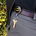 thumbnail image 2 of Batman Classic Bat Shield Logo Heavy Duty Metal Retractable Reel ID Badge Key Card Tag Holder with Belt Clip, 2 of 5