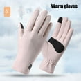 thumbnail image 5 of Winter Thermal Gloves Windproof Velvet Snow Gloves with Cold Weather Warm Gloves for Outdoor Driving Running Cycling Hiking, 5 of 8