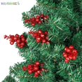 thumbnail image 4 of BadPiggies 24 Pack Glitter Berry Stems, 8 Inch Artificial Christmas Tree Picks Decoration Filler Ornaments DIY Xmas Wreath (Red), 4 of 7
