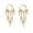 White, variant on Censtreet Long Shape Fringed Crystal Earrings Water Drop Shape Hypoallergenic Dangle Earrings Jewelry For Women Ladies Fashion Earrings
