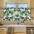 thumbnail image 2 of Yayeee Kitchen Curtains Tier Set of 2 Light Filtering 57"x24" Over Sink Window Panels, Army Green Camouflage Pattern, 2 of 7