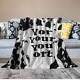 thumbnail image 2 of ARISTURING  Cow Gifts for Women, Cow Print Blanket with Bible Verse, Inspirational Christian Gifts for Women Girls, Christmas Birthday Gifts, Soft Flannel Blanket, 2 of 6