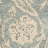 SAFAVIEH Roslyn Colton Floral Wool Area Rug, Light Blue/Ivory, 5' x 8 ...
